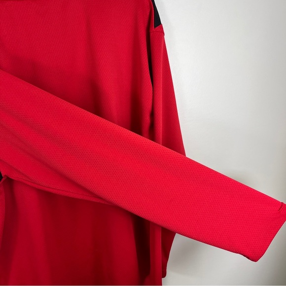 Chicago Blackhawks  Red Lightweight Quarterzip Long sleeve Sz Large NHL Official - Picture 10 of 11